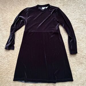 Vintage Russ Black Velvet Mini Dress